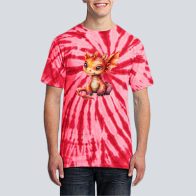 Adult Tie-Dye T-Shirt - House - Baby Dragon Thumbnail