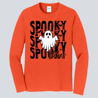 Adult Long Sleeve Shirt - Fall Holidays - Spooky Vibes Thumbnail