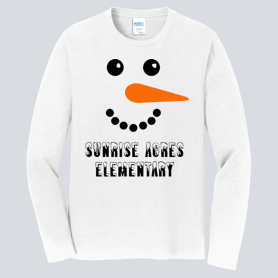Adult Long Sleeve Shirt - Winter Holidays - Snowman Thumbnail