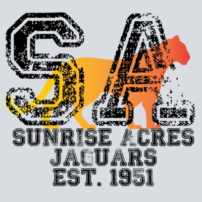 Distressed Varsity SA with Jaguar - Black Thumbnail